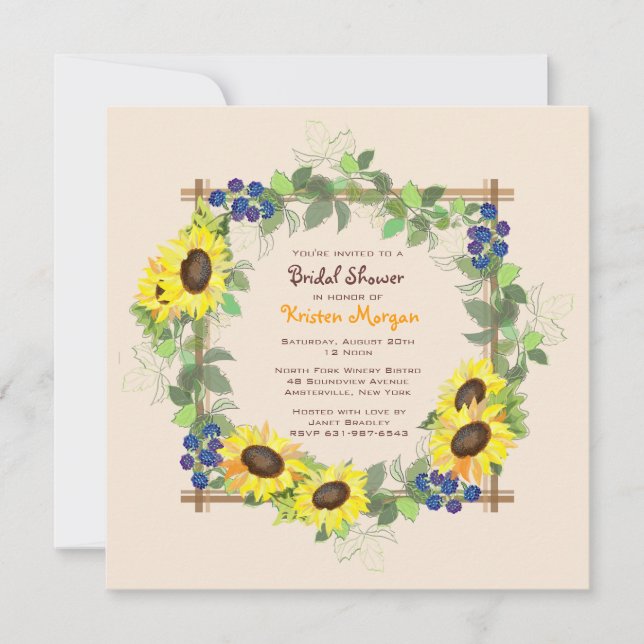 Summer Garden Invitation (Front)