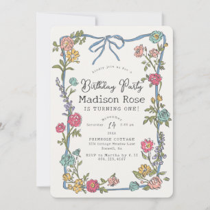 Summer Garden Party Bright Floral Birthday Party