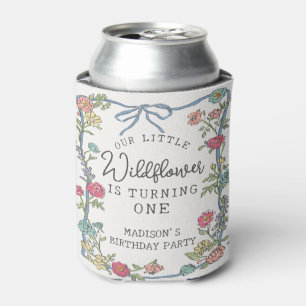 Summer Garden Party Bright Floral Birthday Party Can Cooler