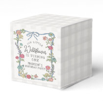Summer Garden Party Bright Floral Birthday Party Favor Boxes