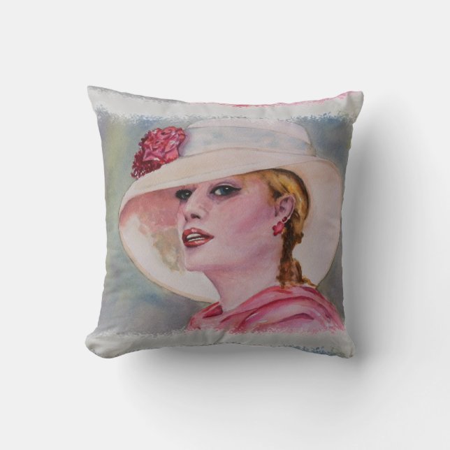 SUMMER GARDEN PARTY THROW PILLOW (Front)