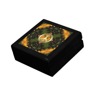 Summer Garden Peace Sign Jewelry Gift Box