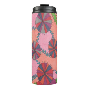 Summer Garden Print Thermal Tumbler