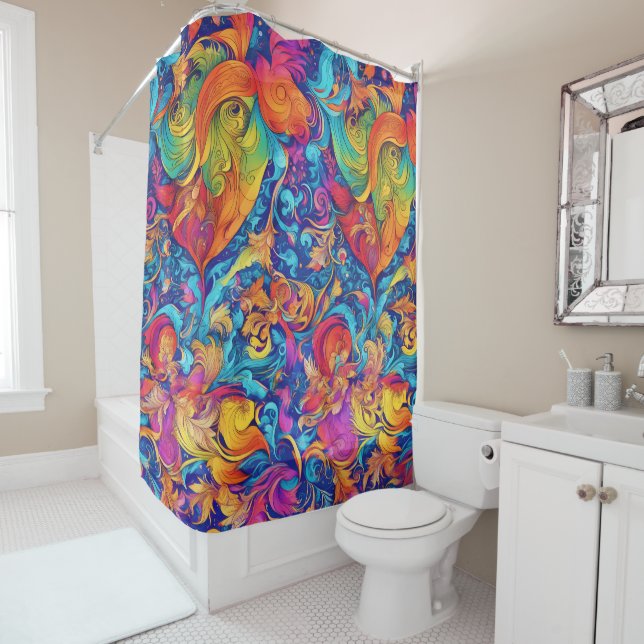 Summer Garden Shower Curtain (In Situ)
