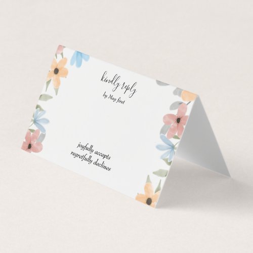 Summer Garden Watercolor Floral Wedding