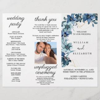 Summer Garden Watercolor Floral Wedding Flyer