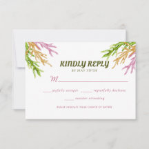 Summer Garden Watercolor Floral Wedding