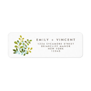 Summer Garden Wildflower Floral Return Address Label