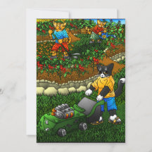 Summer Gardening Cats