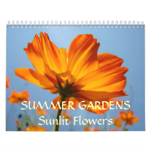 SUMMER GARDENS Calendar Sunlit Flowers Gifts