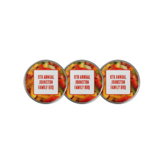 Summer Gathering Food Photo Family Reunion BBQ Golf Ball Marker