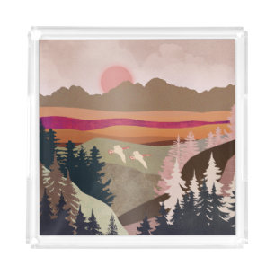 Summer Geese Acrylic Tray