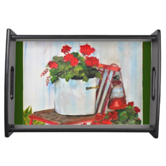 Summer Geraniums, Serving Tray