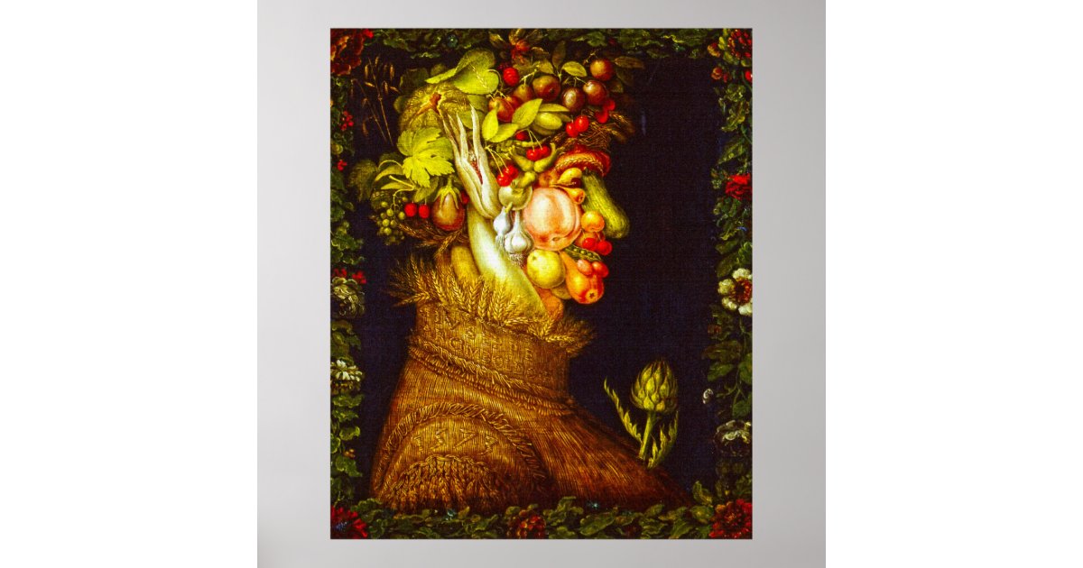 Summer - Giuseppe Arcimboldo Poster | Zazzle