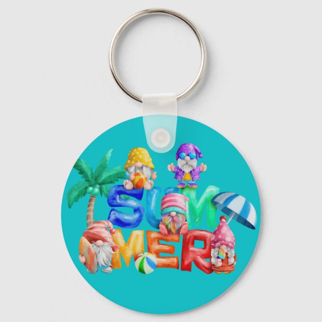 Summer Gnomes Key Chains (Front)