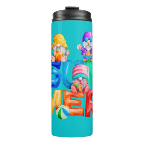 Summer Gnomes Thermal Tumbler Mug