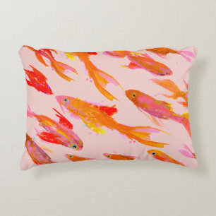 Summer Goldfish Accent Pillow