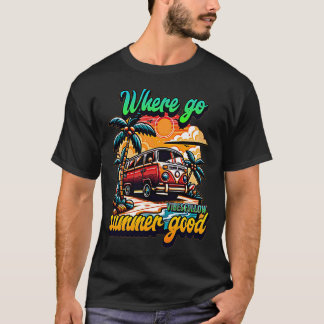 Summer Good Vibes - Trendy Beachwear T-Shirt