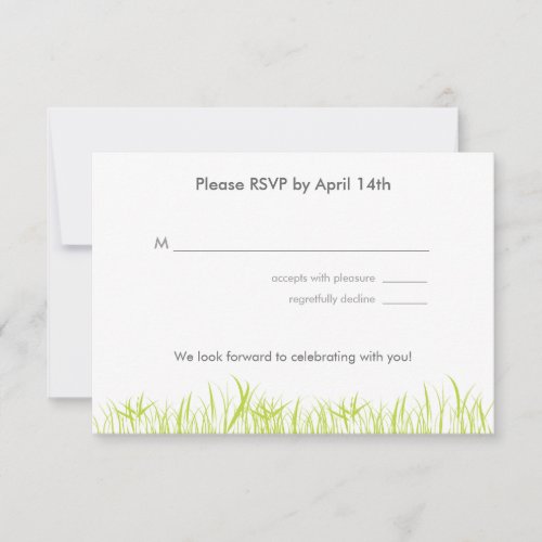 Summer Grass RSVP Card