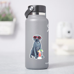 Summer Great Dane Vinyl Sticker
