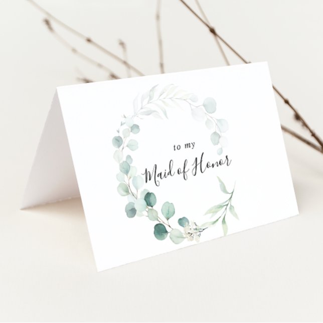 Summer Green Eucalyptus Bridal Party Thank You (Creator Uploaded)