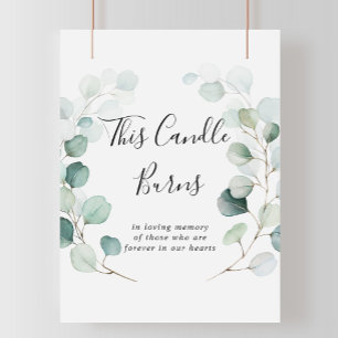 Summer Green Eucalyptus This Candle Burns Sign