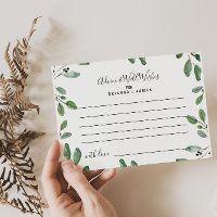 Summer Greenery Advice and Well Wishes card