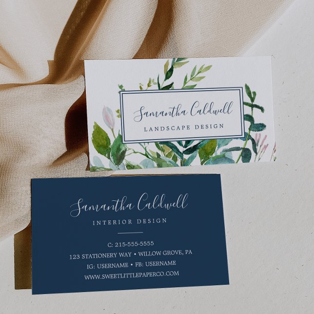 Summer Greenery Business Card (Creator Uploaded)