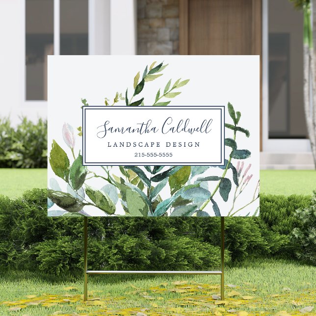 Summer Greenery Business Yard Sign (Summer Greenery Business Yard Sign)