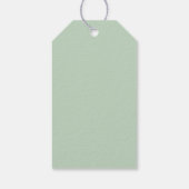 Summer Greenery | Navy Thank You Favor Gift Tags (Back)