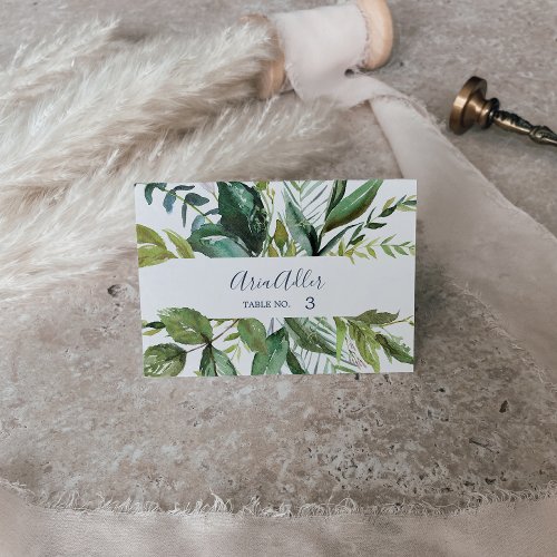 Summer Greenery Wedding Place Cards
