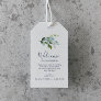 Summer Greenery Wedding Welcome Gift Tags