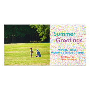 Summer Greetings、夏、はがき、暑中見舞 Card