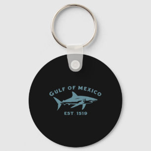 Summer Gulf Of Mexico Forever 1519 Shark Golfo De Keychain