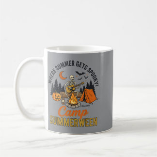 Summer Halloween Where Summer Gets Spooky Camping Coffee Mug