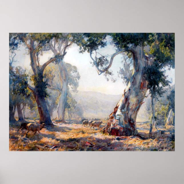 Summer Hans Heysen 1909 Australian Art Poster (Front)