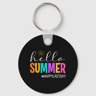 Summer Happy Last Day School Teacher Student 1  Keychain