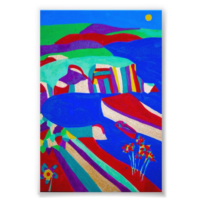 Summer Harbor Photo Print (Front)