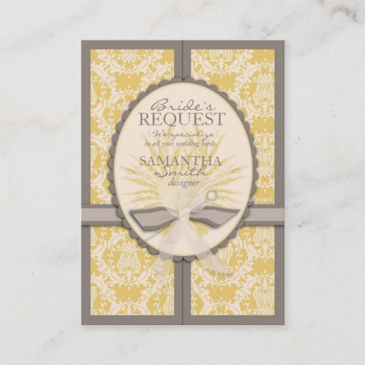 Customizable Summer Harvest Business Card