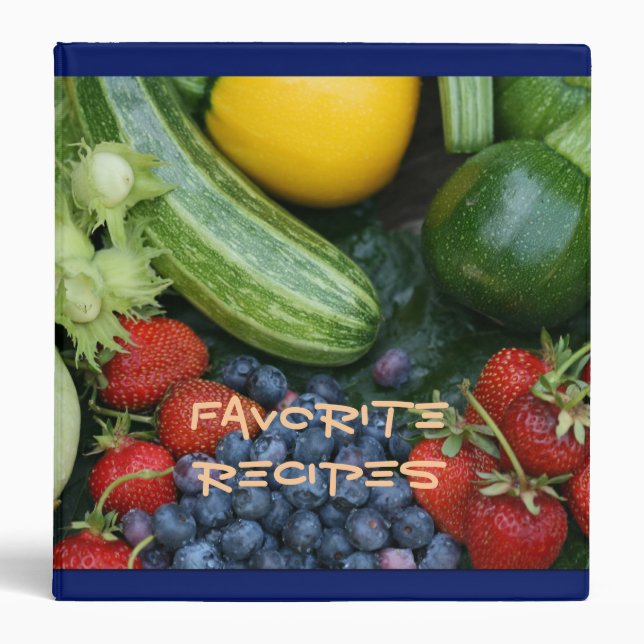 Summer Harvest vegetables Fruit  Binder (Front)