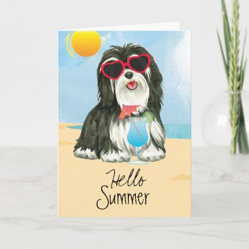 Summer Havanese Card