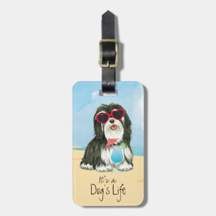 Summer Havanese Luggage Tag