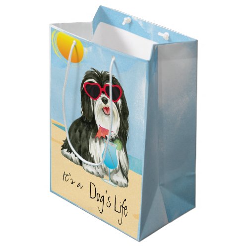 Summer Havanese Medium Gift Bag