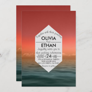 Summer hawaii sea naval Wedding Invitation