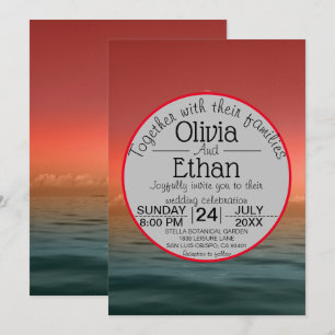 Summer hawaii sea naval Wedding Invitation
