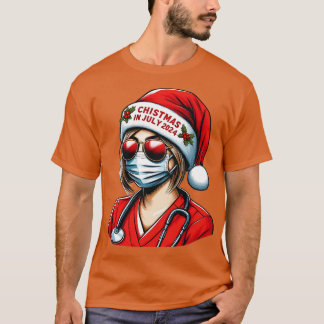 Summer Healer Nurses Tropical Christmas 2024 Tee
