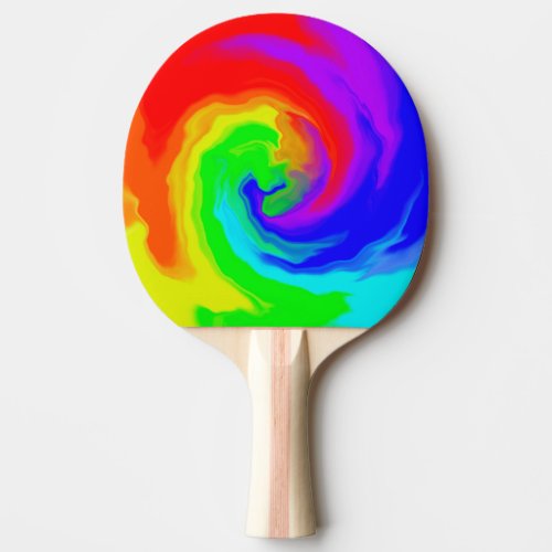Summer Heat Wave  Bright Colors Abstract Ping Pong Paddle