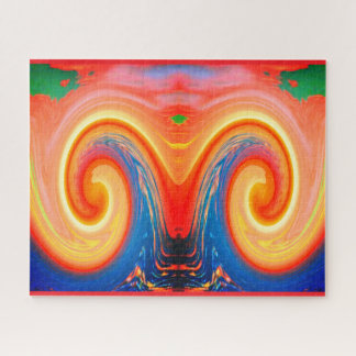 Summer heat waves hot weather art jigsaw puzzle