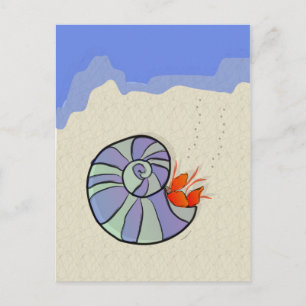 Summer Hermit Crab Postcard