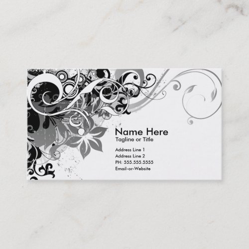 summer hi-fi (black &amp; white) business cards